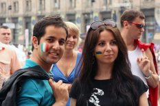 Киевская фан-зона становится модным местом отдыха