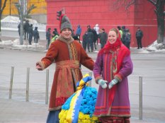 Державні заходи до Дня Соборності та Свободи України - Покладання квітів до пам'ятника Михайлу Грушевському