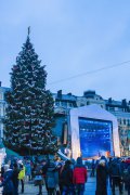 День Святого Миколая на Софіївский площі. Церемонія запалення вогників новорічної ялинки
