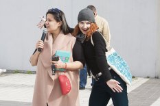 Флешмоб к открытию фан-зоны ЕВРО - 2016 на Троицкой площади