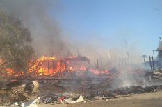 На территории фестиваля "Казантип" вспыхнул пожар