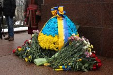 Державні заходи до Дня Соборності та Свободи України - Покладання квітів до пам'ятника Тарасу Шевченку