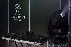 Champions Club: Динамо - Маккаби - DeluxeSound инсталляция в НСК «Олимпийский»